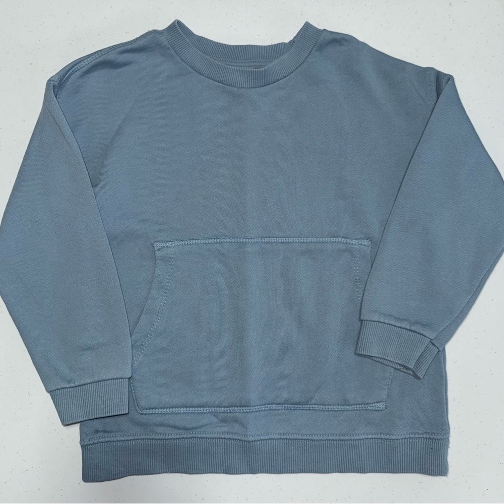 Zara Slate Blue Crewneck Sweater